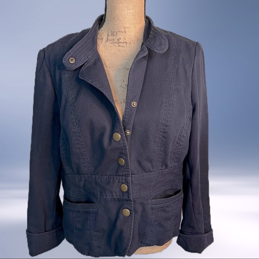 TOMMY HILFIGER BLUE BLAZER JACKET - SIZE XL/XG FITS MORE LIKE A LARGE